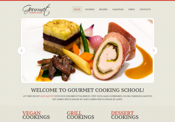 Gourmet theme [Free Html5 and Css3 Templates]