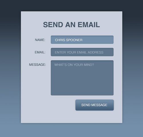 Stylish Contact Form with HTML5 & CSS3
